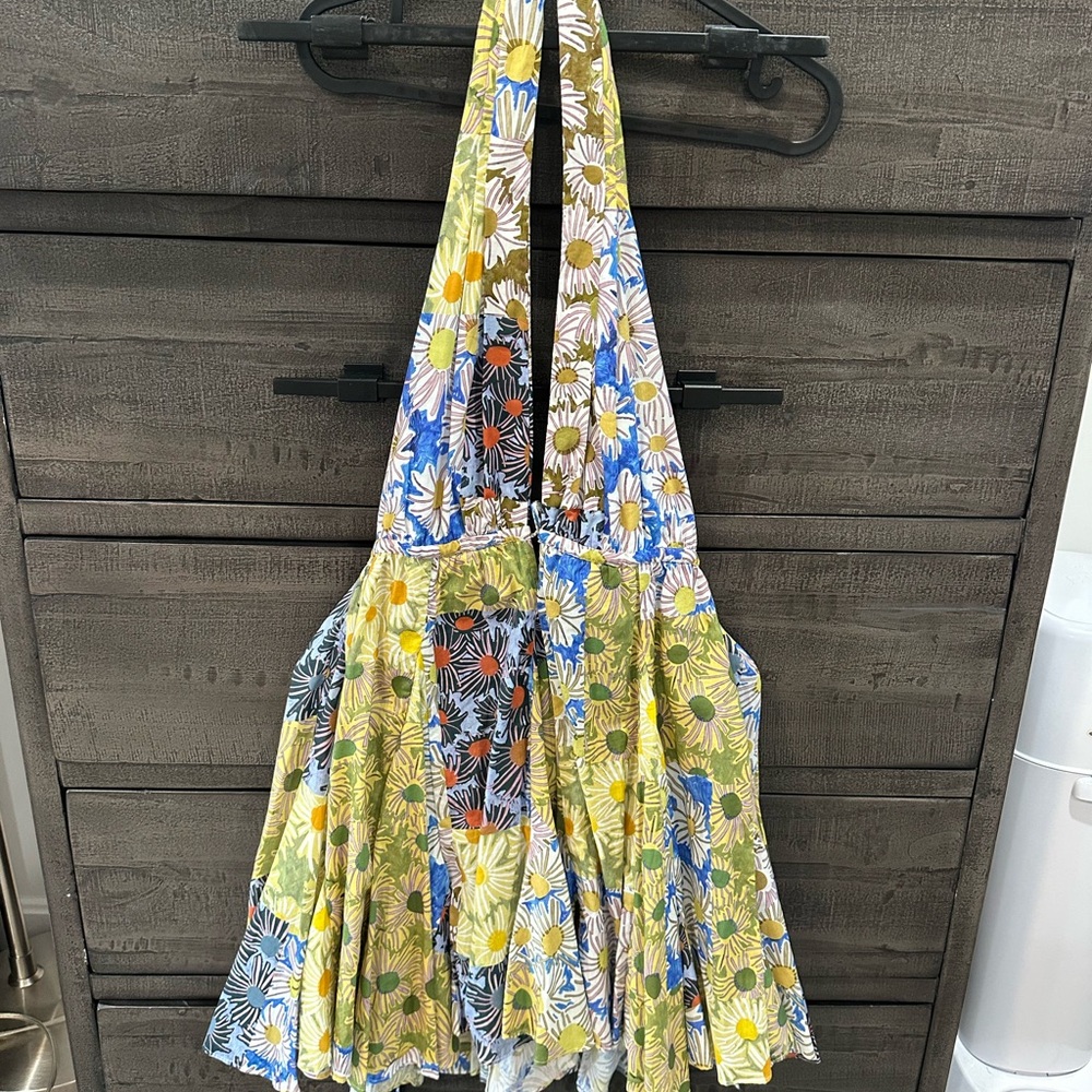 Zara Multicolor Floral Backless Dress